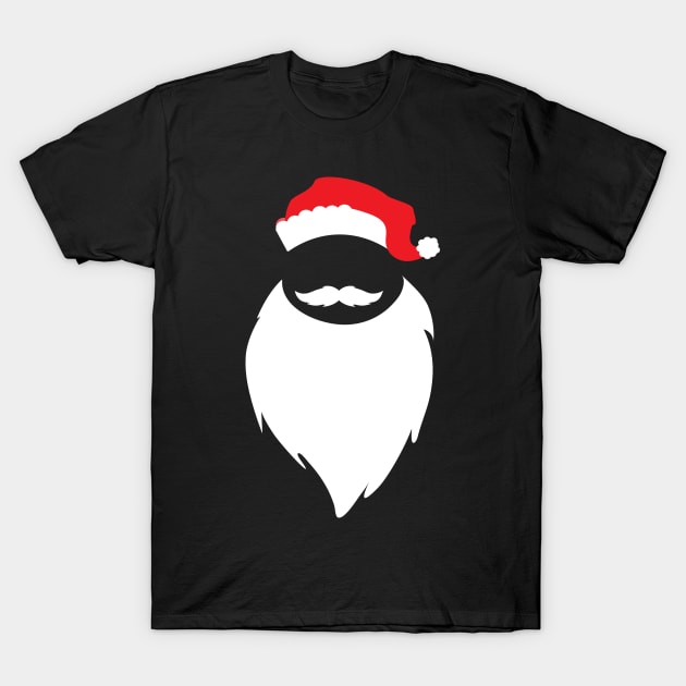 Santa Claus with beard and hat T-Shirt by JDawnInk